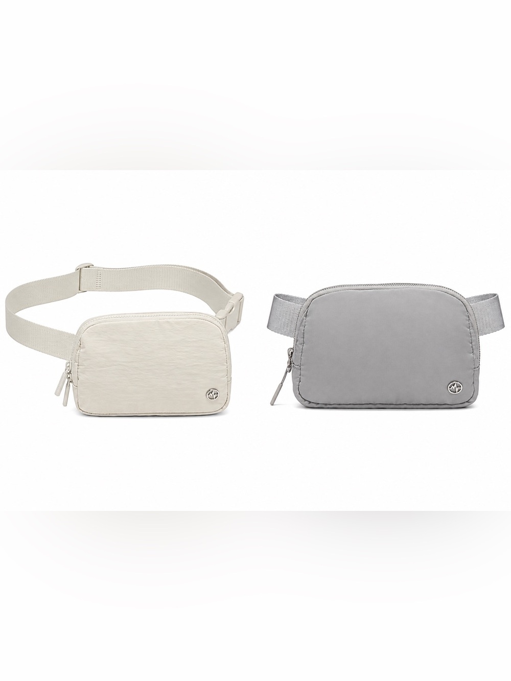 Bundle: Gray + Opal/Ivory NWOT Lightweight Crossbody/Belt Bags